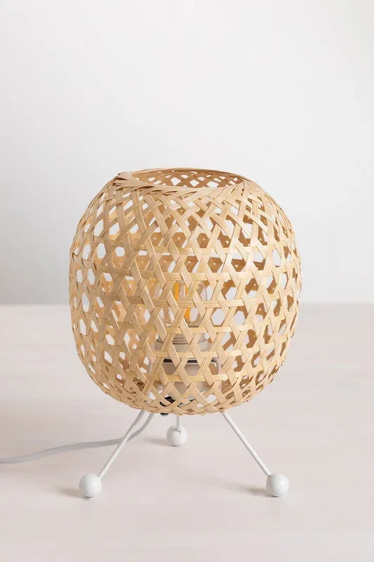 Lámpara de Mesa en Ratán Krisal Natural – SKLUM