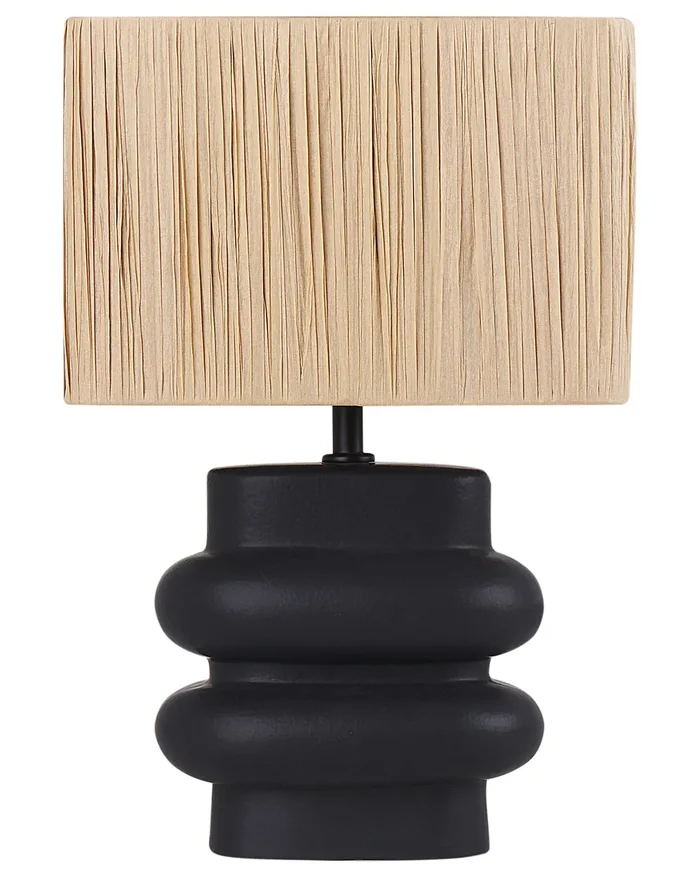 Lámpara de mesa JUDY Cerámica Negro