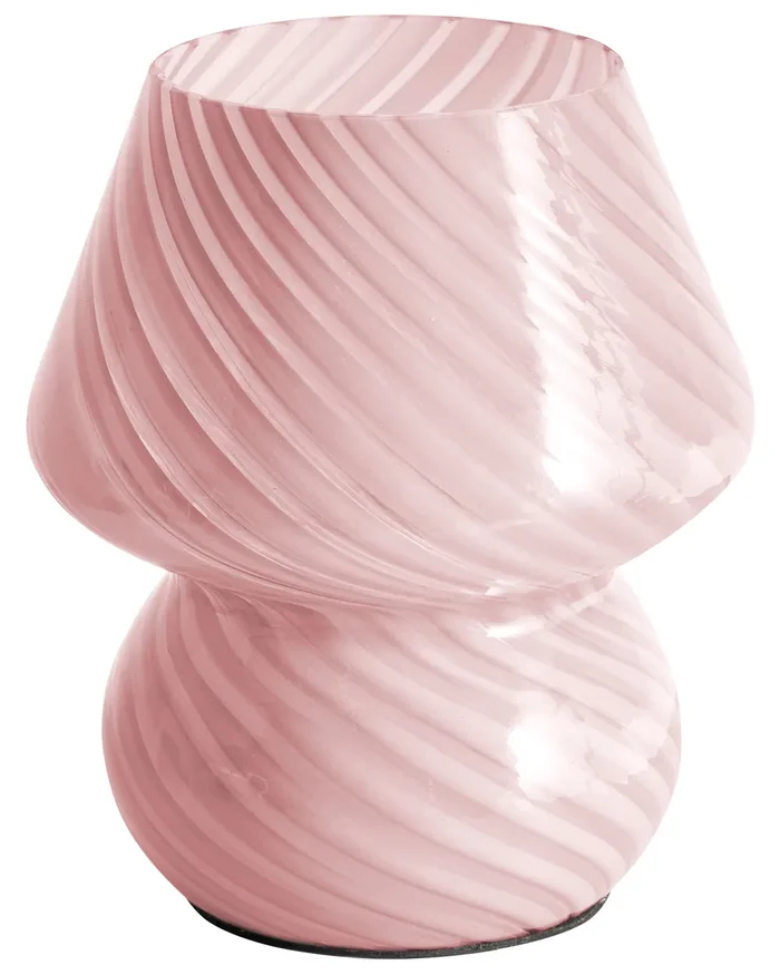 Lámpara de mesa LOBO Vidrio Rosa