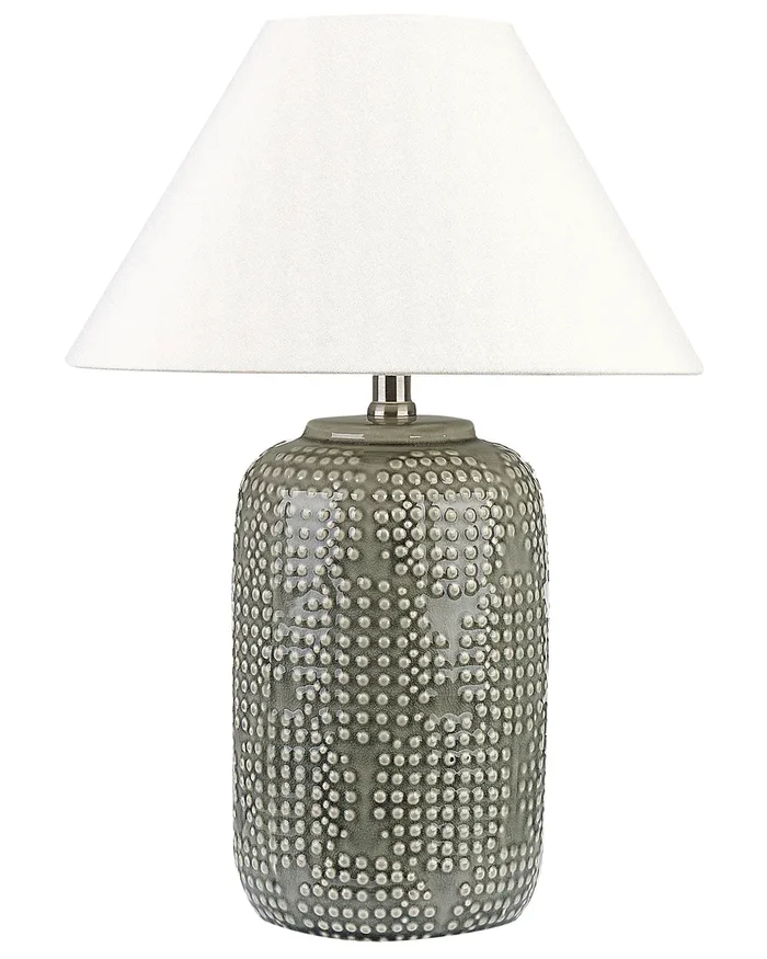 Lámpara de mesa MUSSEL Cerámica Gris