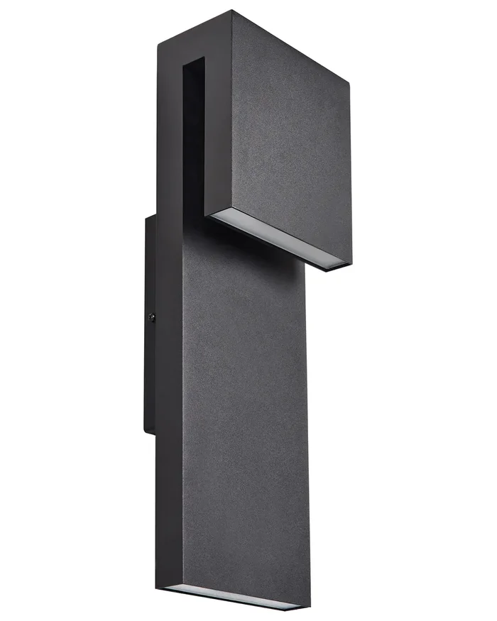 Lámpara de pared LED para exterior LIMONLU Negro