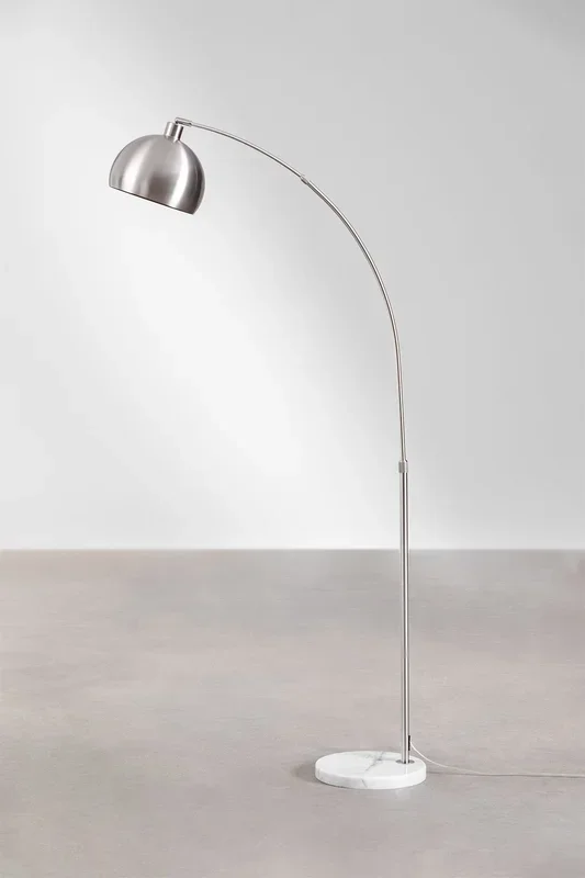 Lámpara de Pie Diala Gris Plata – SKLUM