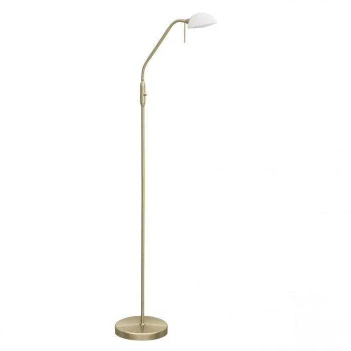 lampara de pie metal color dorado serie modos 30cm