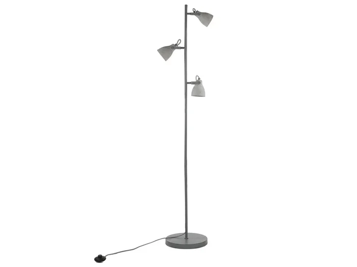 Lámpara de pie MISTAGO ajustable Cemento Gris