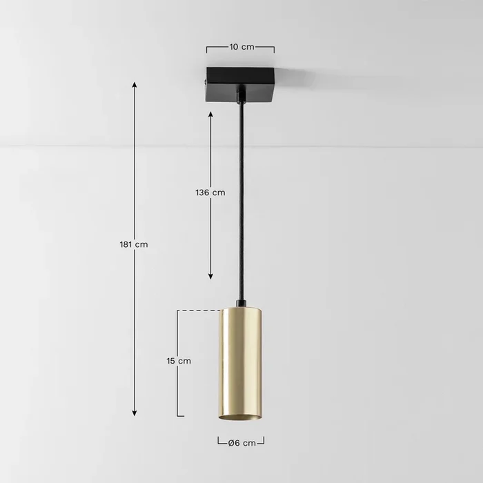 Lámpara de Techo en Metal Baysal Dorado – SKLUM