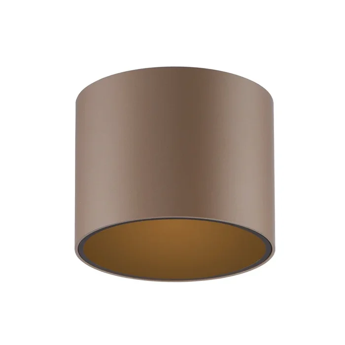 Lámpara de techo LED para baño PURE Point, color bronce, Ø 18 cm, IP44