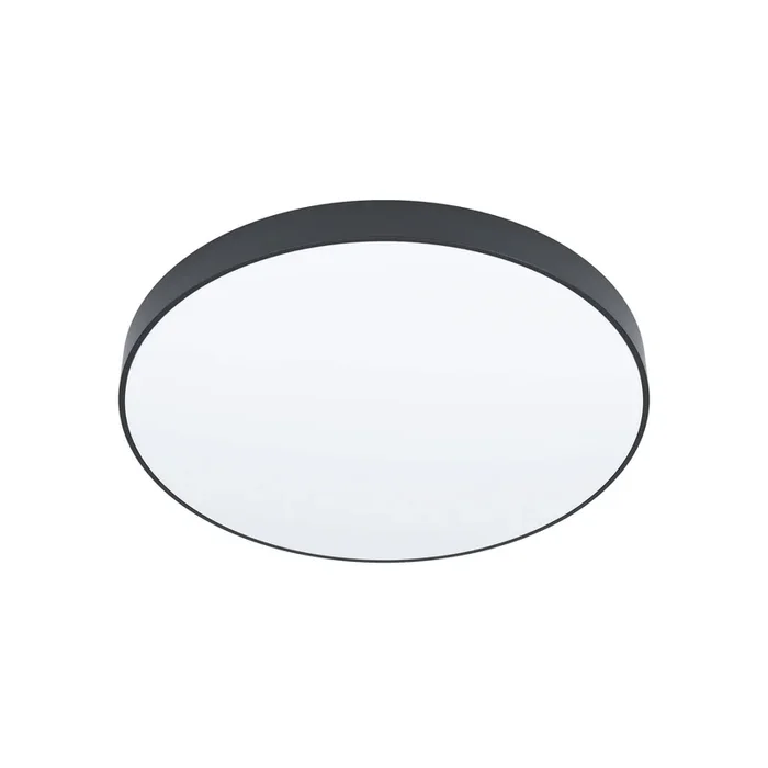 Lámpara de techo LED Zubieta-A, negra, Ø45cm
