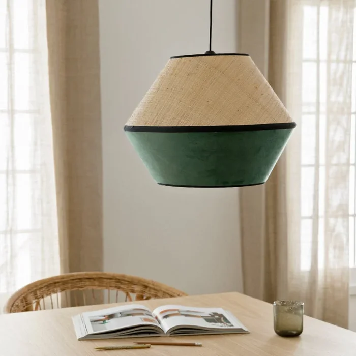 Lámpara de techo natural y menta Tam Natural – Kenay Home