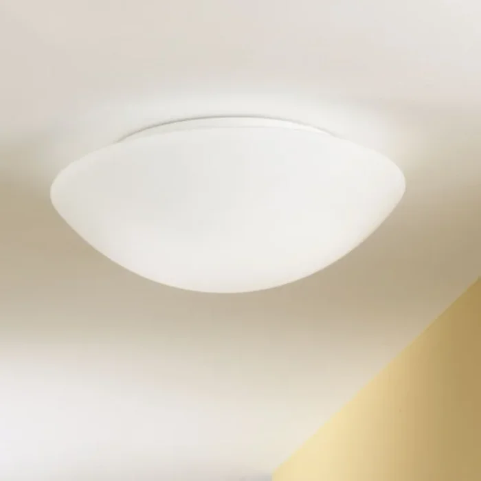 Lámpara de techo Pandora, Ø 36 cm, cristal, blanco