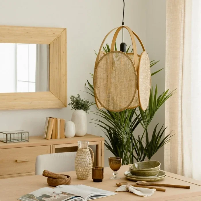 Lámpara de techo pequeña Ulum Natural – Kenay Home