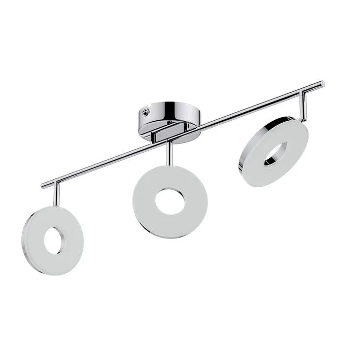 Lámpara de techo Violet metal plástico 3 focos 360°