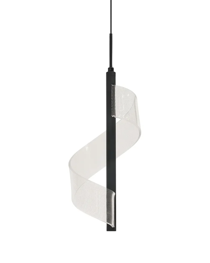 Lámpara LED colgante SARELA Metal Negro