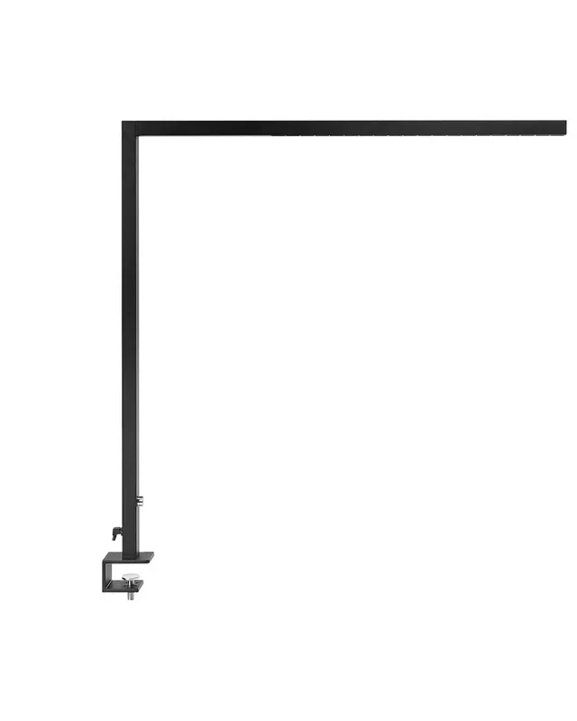 Lámpara LED de escritorio con abrazadera VOLANS con regulador de intensidad Metal Negro