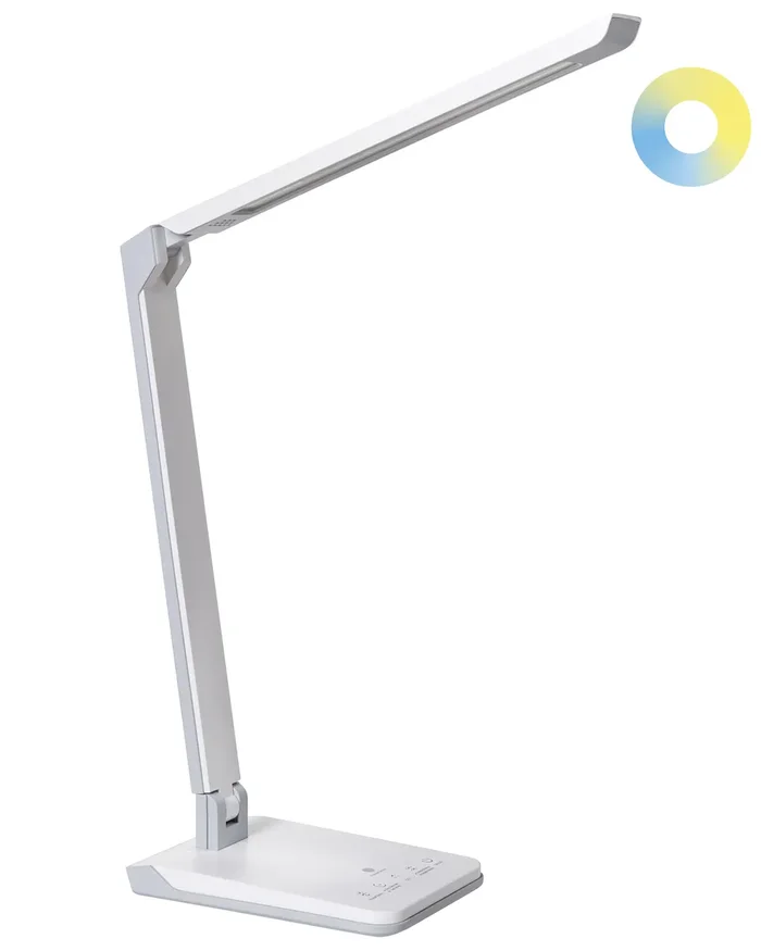 Lámpara LED de escritorio PICTOR con regulador de intensidad Blanco