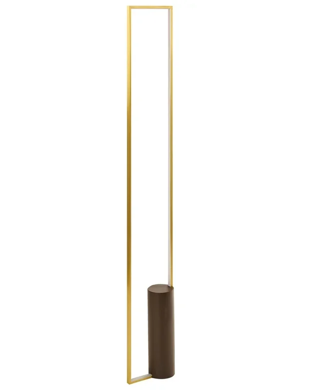 Lámpara LED de pie PATRICIO Metal Dorado