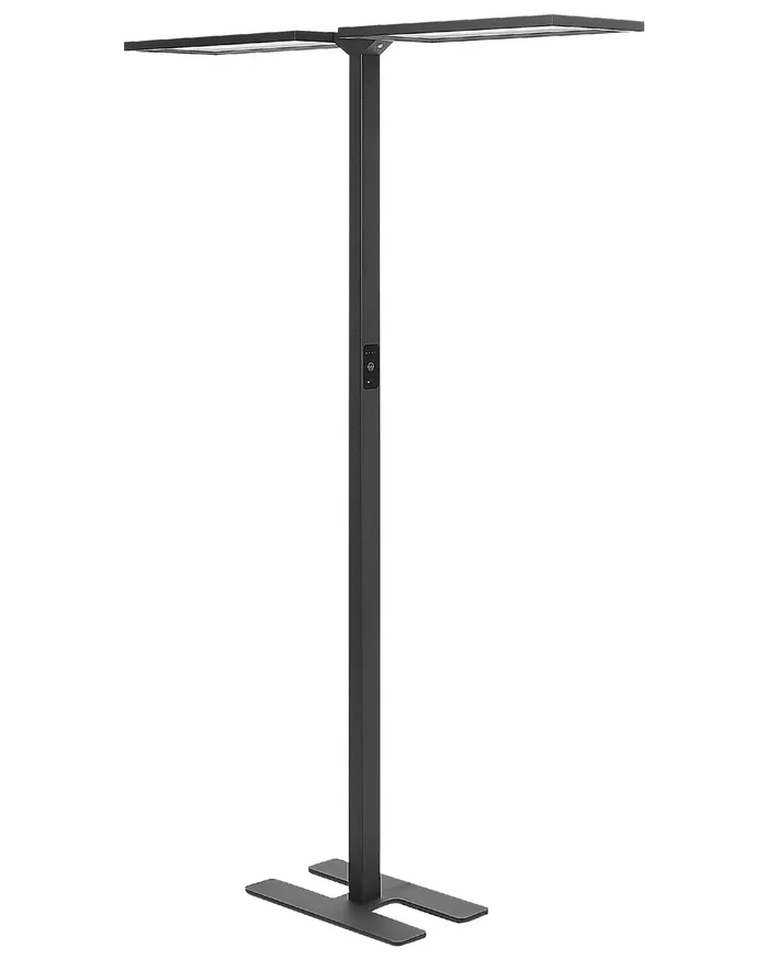 Lámpara LED de pie SCULPTOR con sensor de movimiento Metal Negro