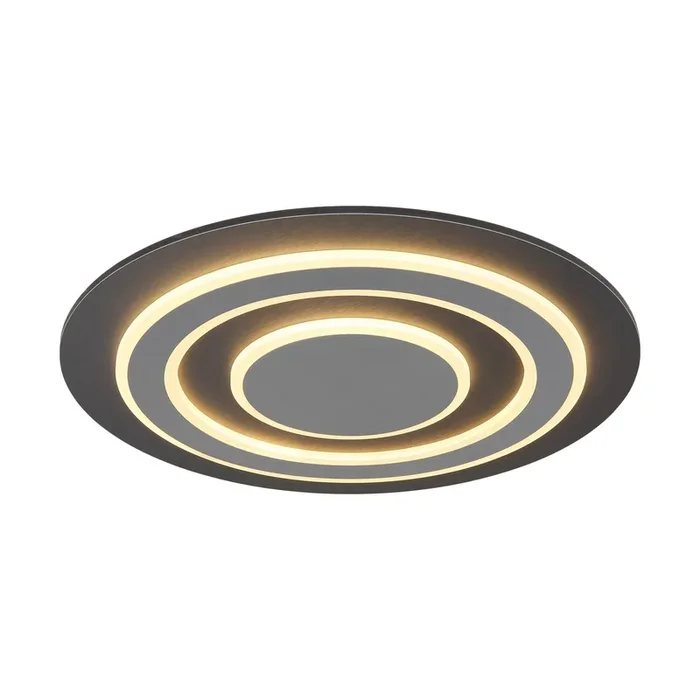 Lámpara LED de techo Jayden, Ø 48 cm, antracita/gris, metal