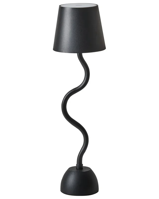 Lámpara LED inalámbrica de mesa VOUGA con regulador de intensidad Metal Negro