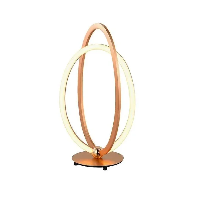 lampara sobremesa aluminio color dorado serie 21cm