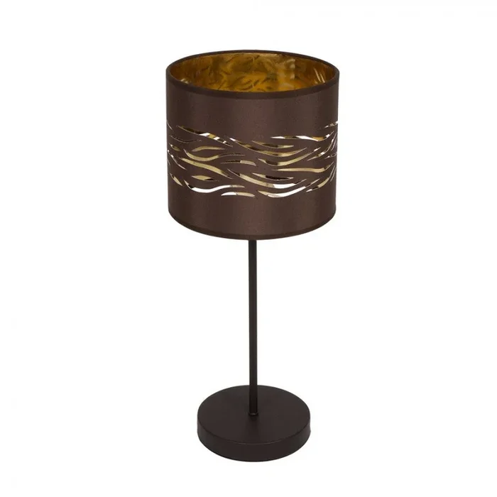 lampara sobremesa metal color marron serie niebla 17cm