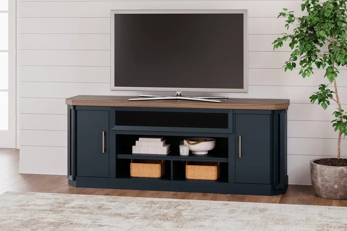 Landocken Two-tone 83″ TV Stand