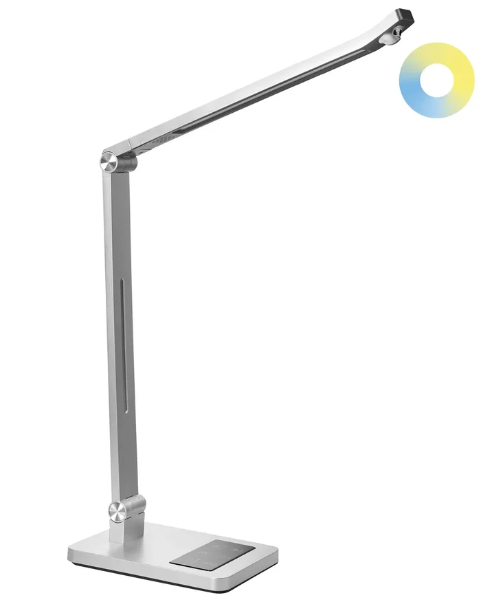 LED Desk Lamp LEPUS with Motion Sensor Silver