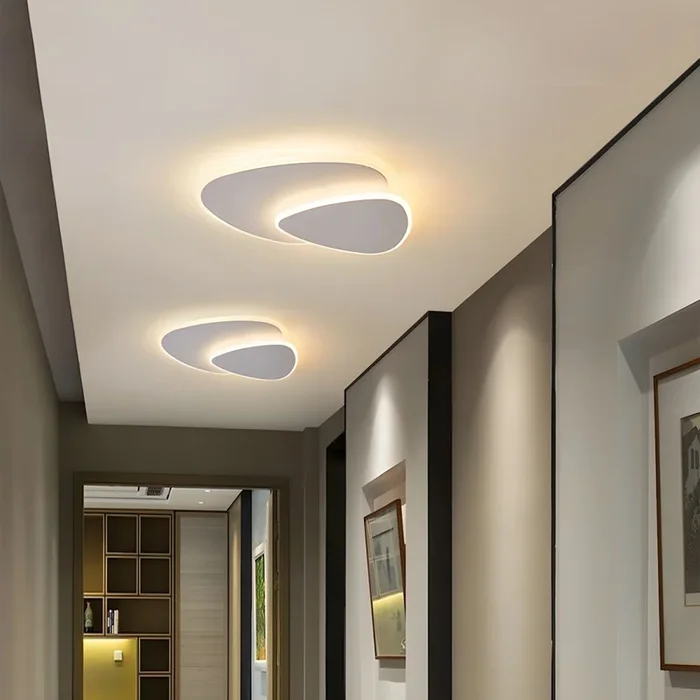 LED Luminaria de Techo Triangular Minimalista Plafón Acrílico para Sala de Estar – 220 A 240 V Blanco 40,64 cm Atenuación continua