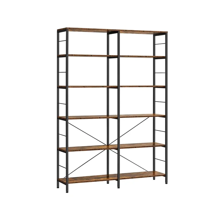 Librería de 6 Niveles Estantería de Almacenamiento Separador para Habitación-VASAGLE