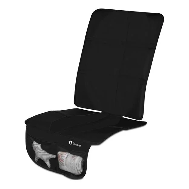 Lionelo – Alfombrilla protectora para silla de coche SIKKER Negro carbono
