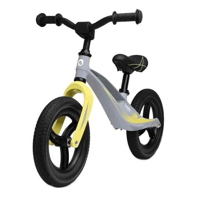 Lionelo – Bicicleta de empuje BART TOUR gris/amarillo