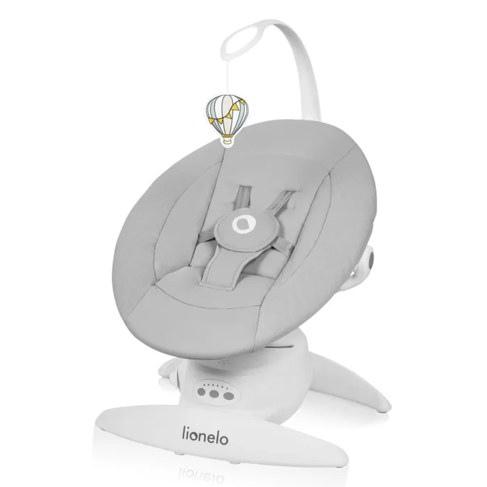 Lionelo – Mecedora infantil con melodía IRIS Grey Concrete