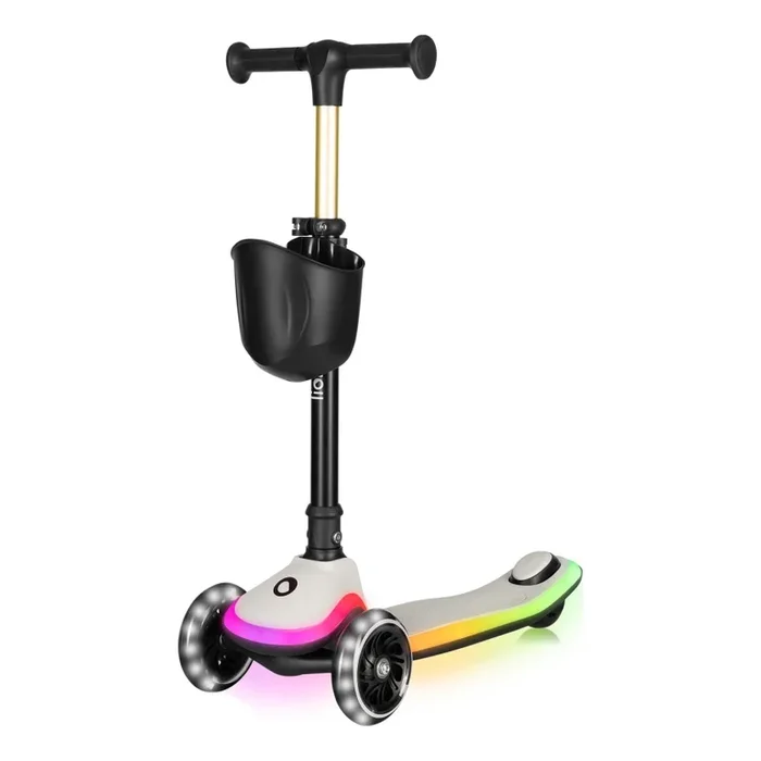 Lionelo – Patinete infantil MEY 3xAAA Beige Arena