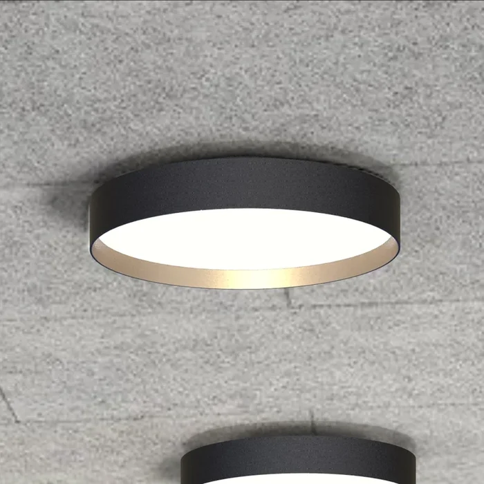 LOOM DESIGN Lámpara LED de techo Lucia negro/oro Ø 45 cm