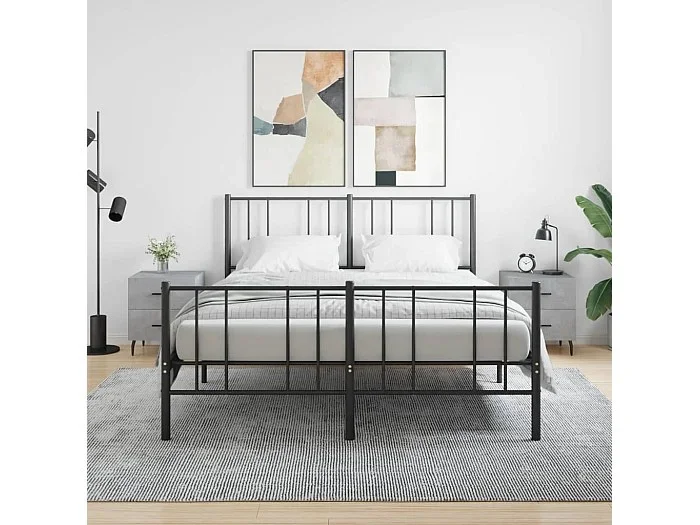 Lote de 2 Mesitas de noche madera ingeniería gris hormigón 40x35x47,5cm ES99284