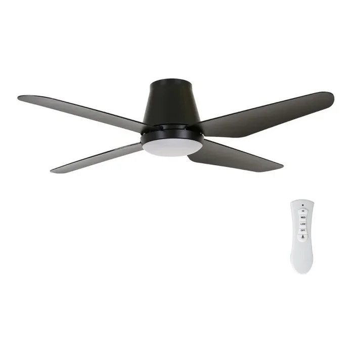 Lucci Air 213002 – Ventilador de techo LED AIRFUSION ARIA LED/18W/230V negro + mando a distancia