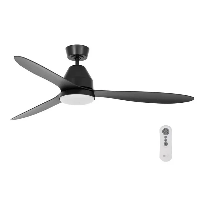 Lucci air 213044 – Ventilador de techo WHITEHAVEN 1xGX53/18W/230V negro + mando a distancia