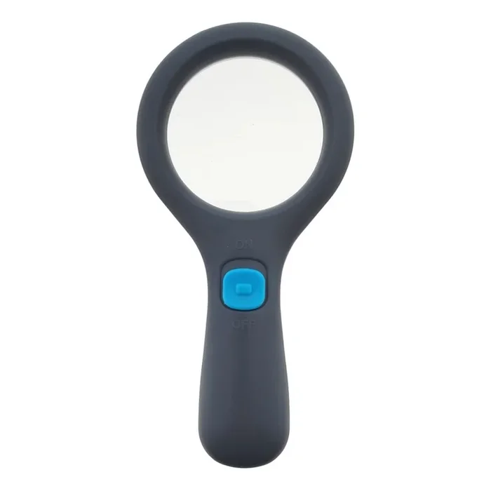 Lupa con aumento 3× e iluminación LED (3 W), alimentada por 2× pilas AAA, IP22