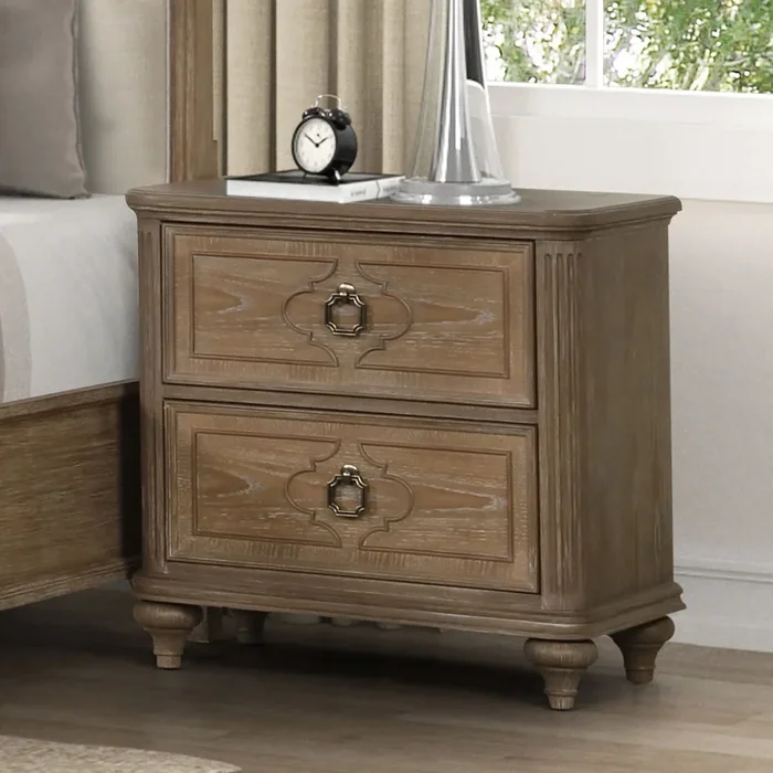 Lyris Rustic Oak Nightstand