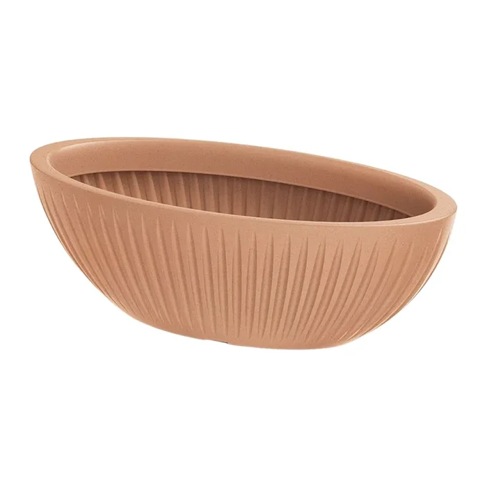Maceta Latia Oval 58x24x20 terracota