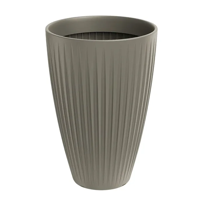 Maceta Latia Round HIGH Ø60×58 mocca