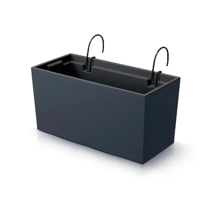 Maceta Urbi Case W , Dimensiones (Mm) 395X185X195, Color Antracita