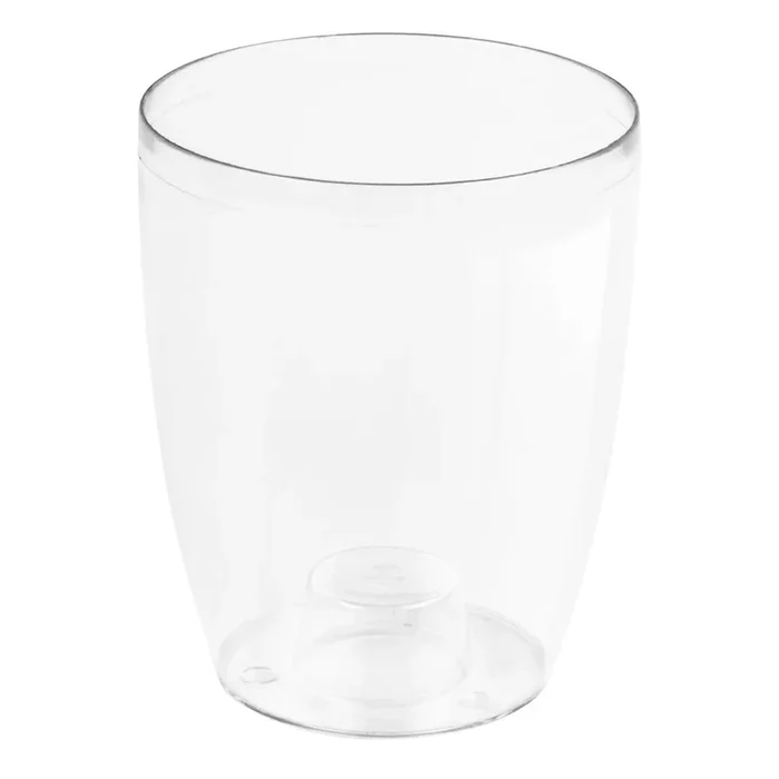 Macetero Orquídea De Plastico Coubi Orchid En Color Blanco Transparente 13,2 (Largo) X 13,2 (Ancho) X 16 (Altura) Cm
