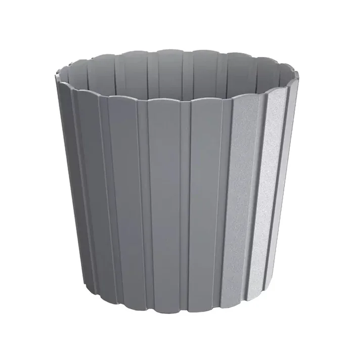 Maceteros Boardee Basic de Rayas 2,2L Gris Piedra 165x165x150 cm