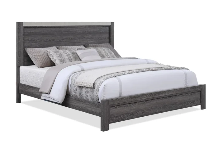 Madsen Gray Queen Panel Bed