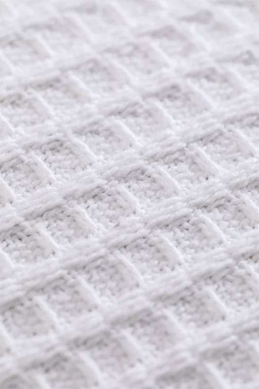 Manta Multiusos en Algodón Waffle (150×220 cm) Bimba Blanco – SKLUM