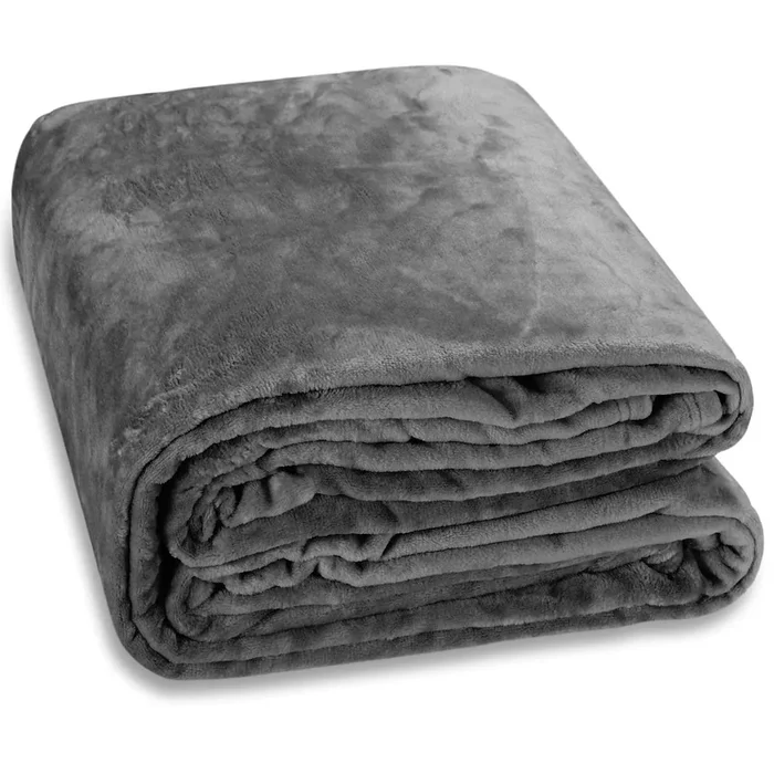 Manta para sofás suave 240x220cm Gris oscuro