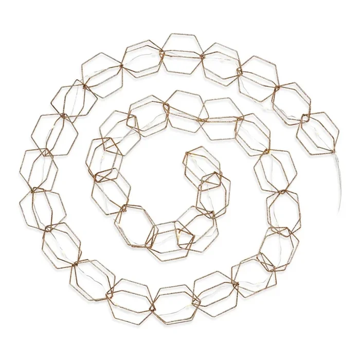 Markslöjd 705754 – Cadena decorativa LED SERVE LED/3xAA 1,9m dorado