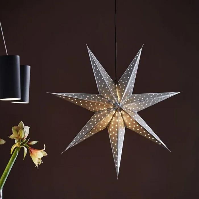 Markslöjd 705769 – Decoración de Navidad GLITTER 1xE14/25W/230V diá. 45 cm plata