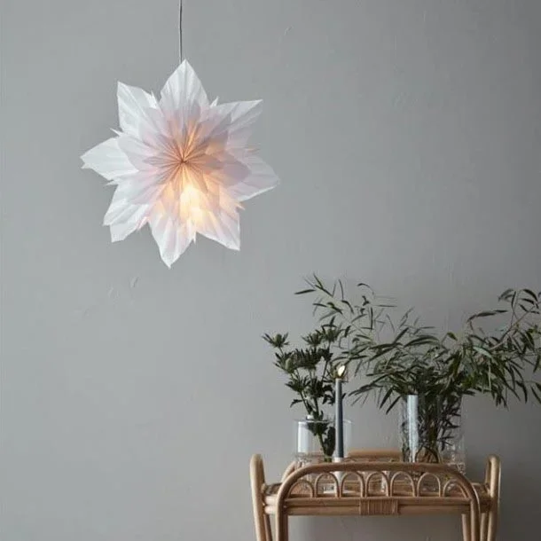 Markslöjd 705836 – Decoración de Navidad NEELA 1xE14/25W/230V 48 cm diámetro blanco