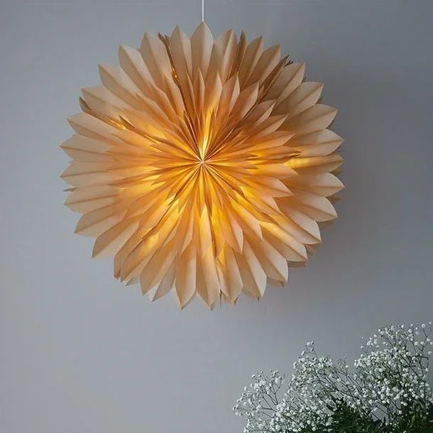 Markslöjd 705916 – Decoración de Navidad SOLINA 1xE14/25W/230V diámetro 58 cm blanco